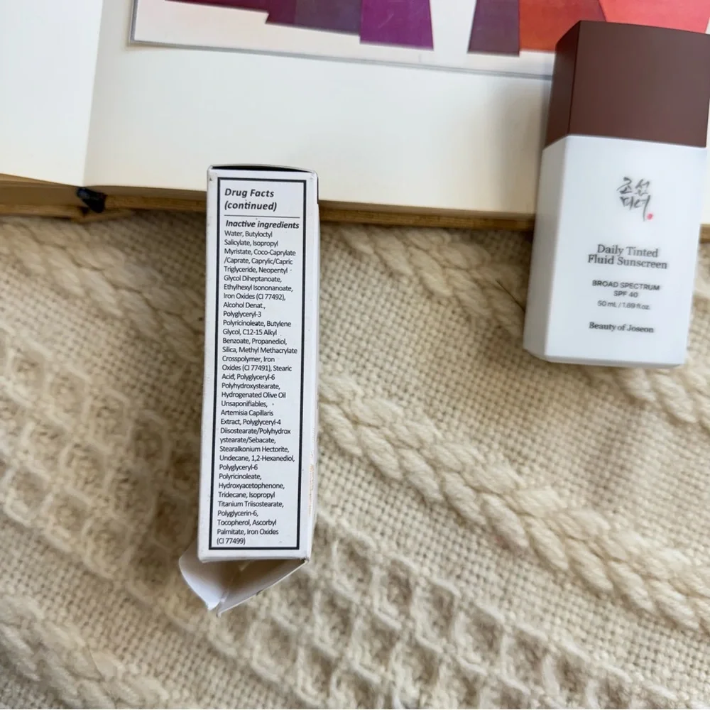Beauty of Joseon Daily Tinted Fluid Sunscreen SPF 40 in shade: DN310
